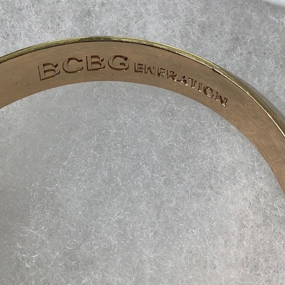 Bcbgeneration Crystals Hinge Cuff Bracelet Euc - image 3